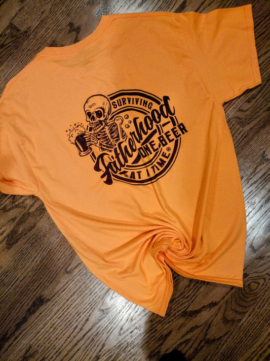Fatherhood one beer at a time shirt