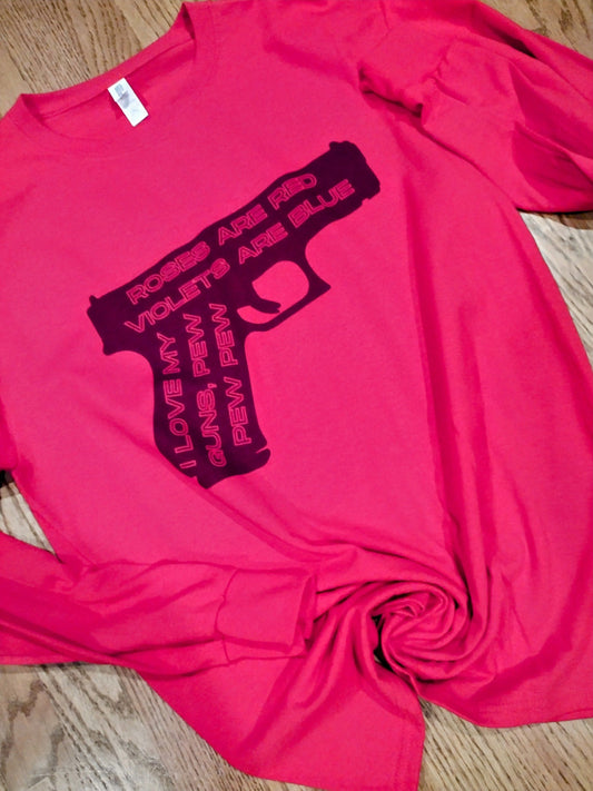 Roses are red Violets are blue Long sleeve