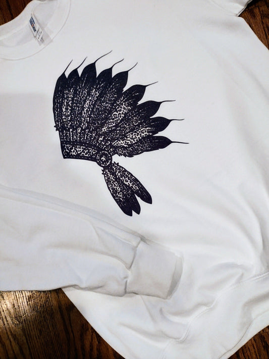 Leopard Headdress Sweatshirt