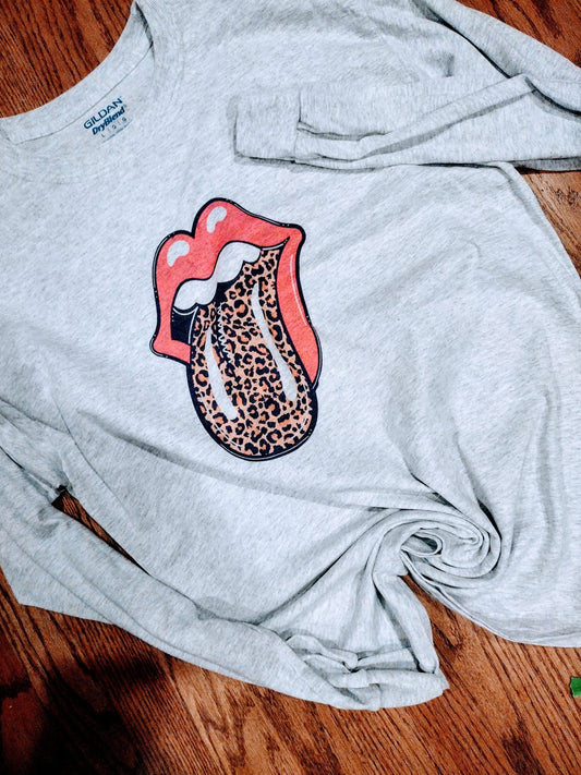Leopard mouth long sleeve