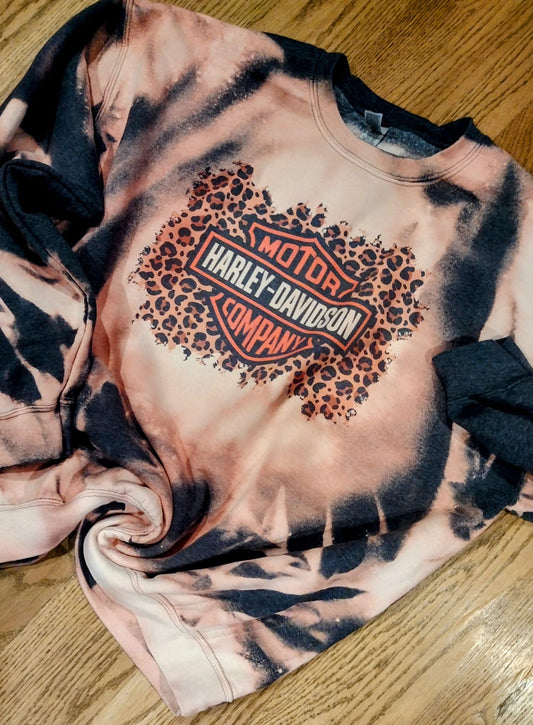 Biker bleach sweatshirt