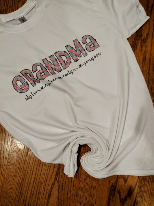 Custom grandma shirt