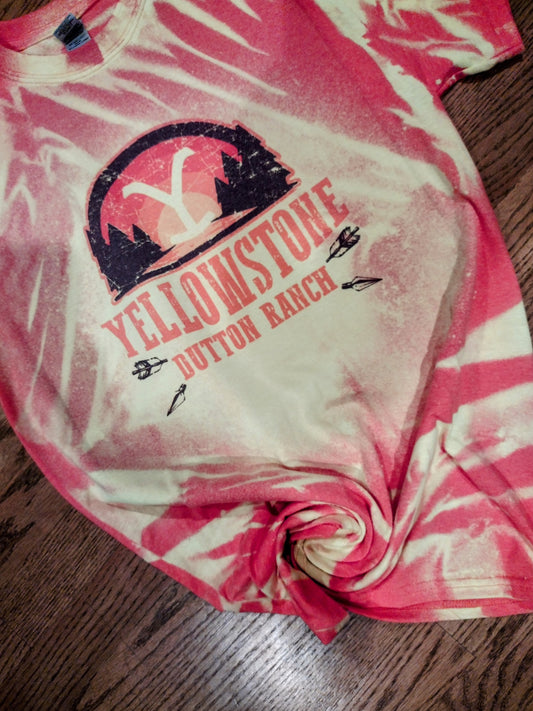 Yellow stone Bleach tee