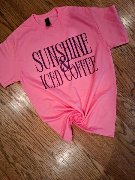 Sunshine and ice coffee shirt