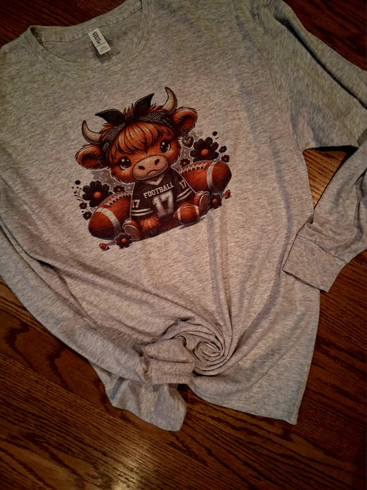 Football cow long sleeve