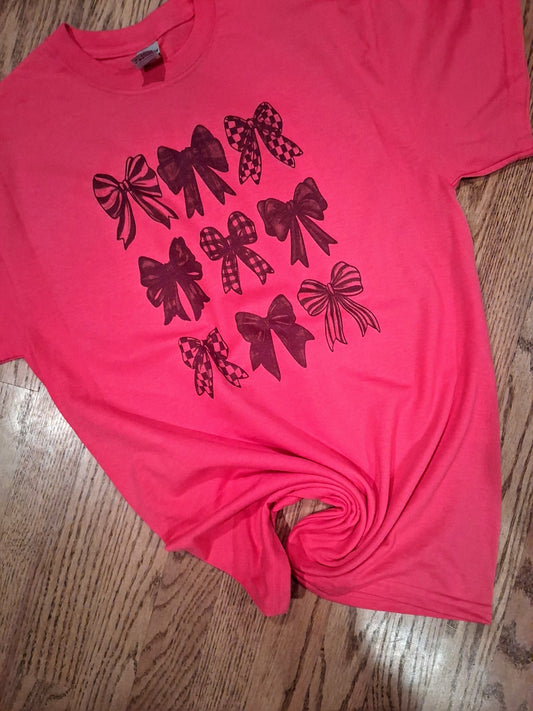Black bow shirt