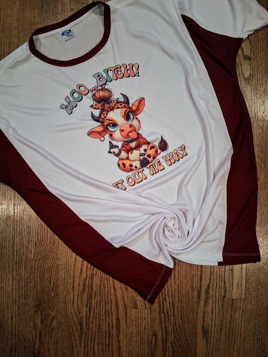Moo bitch cow shirt