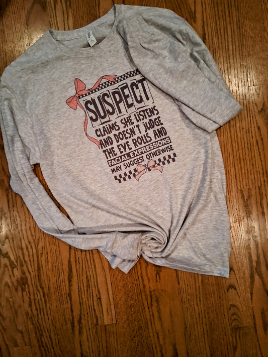 Suspects judge Long sleeve