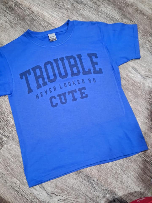 kids Trouble Never looked so cute shirt