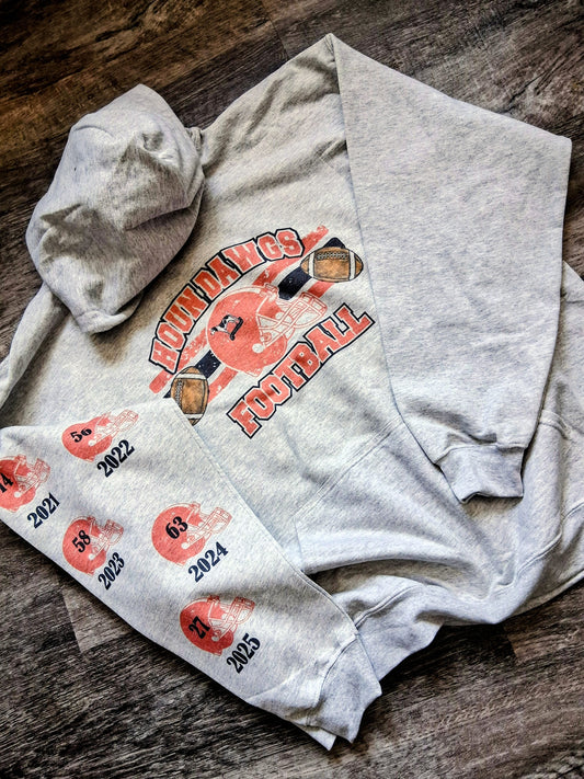 Custom Houn Dawg football Hoodie