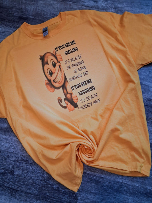 If you see me smiling shirt