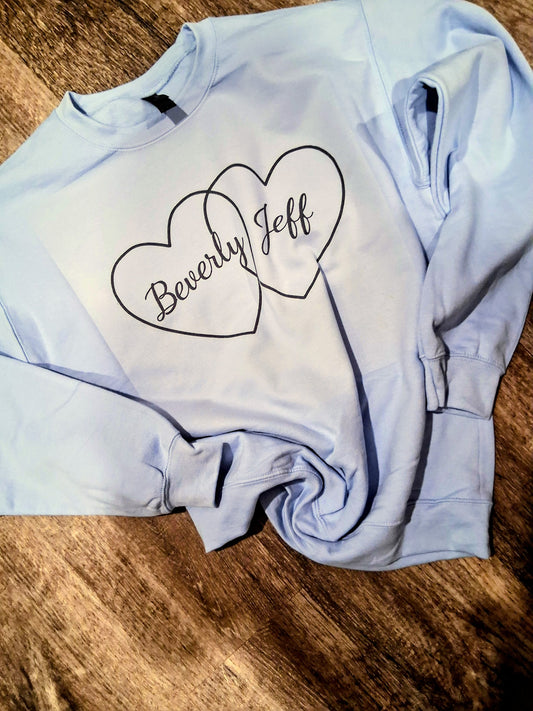 Custom couples sweatshirt