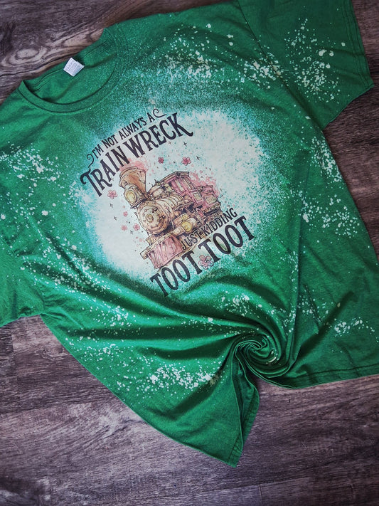 Train wreck bleach tee