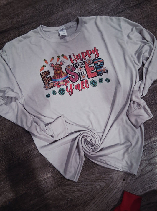 Happy Easter Yall Long sleeve