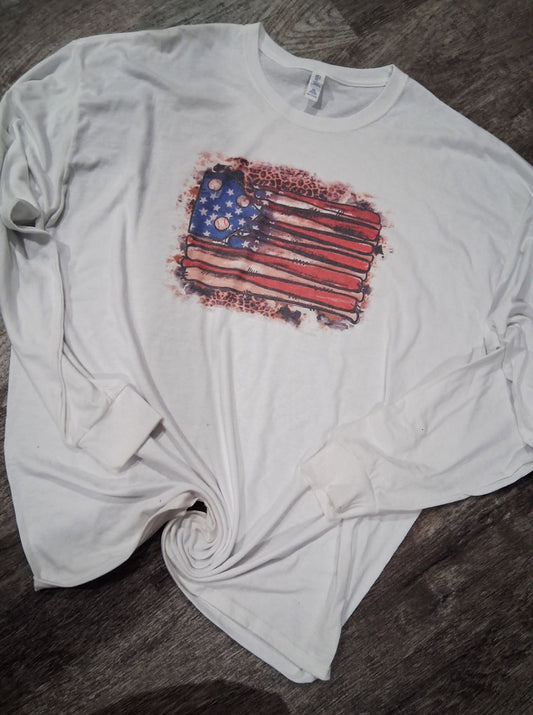 Baseball Flag long sleeve