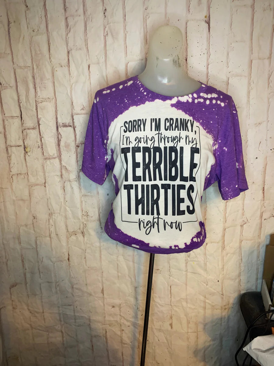 Terrible Thirties Bleached Tees